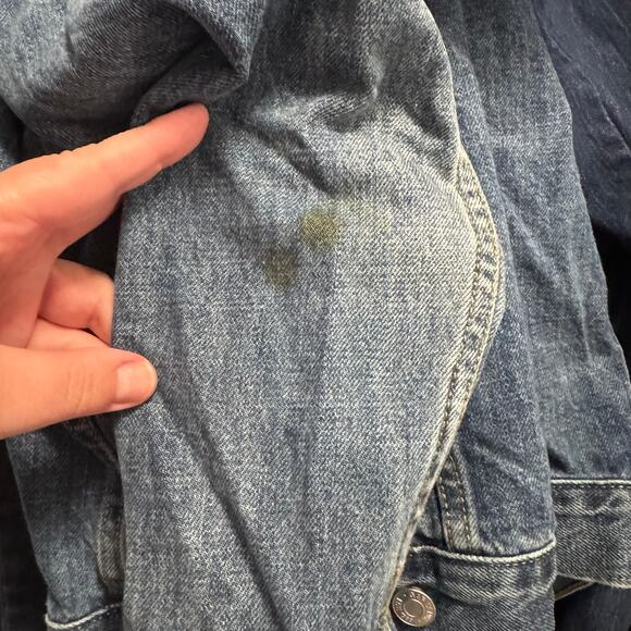 Gap 1969 100% Cotton Medium Wash Jean Jacket Women's Size Medium Pockets Rugged - Picture 8 of 9